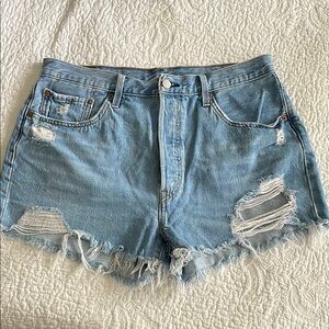 Levi’s Distressed Denim Shorts